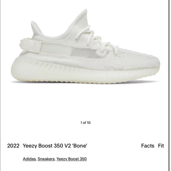 Yeezy boost 350 v2 bone sneakers